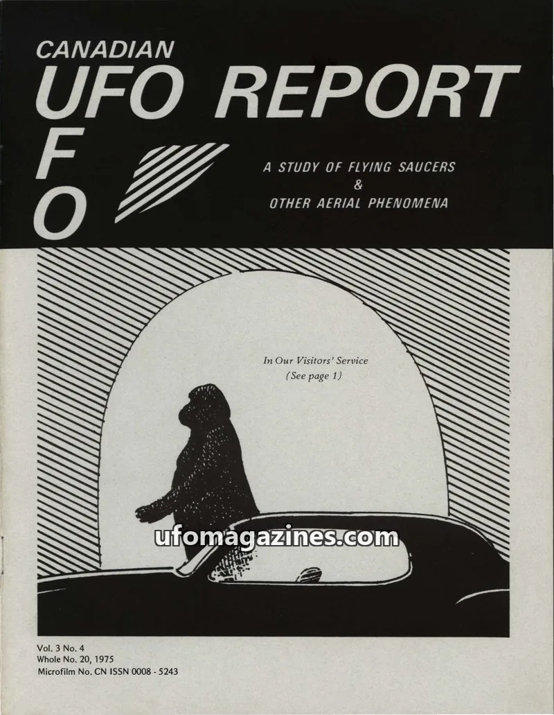 Cover of Canadian UFO Report (Magor) issue Vol. 3 No. 4: CANADIAN UFO REPORT