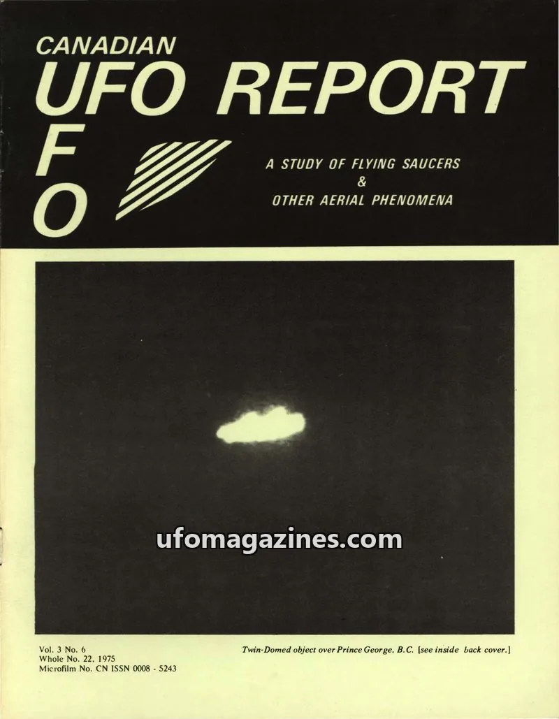 Cover of The New Rapier Press Ltd. issue Vol. 3 No. 6: CANADIAN UFO REPORT