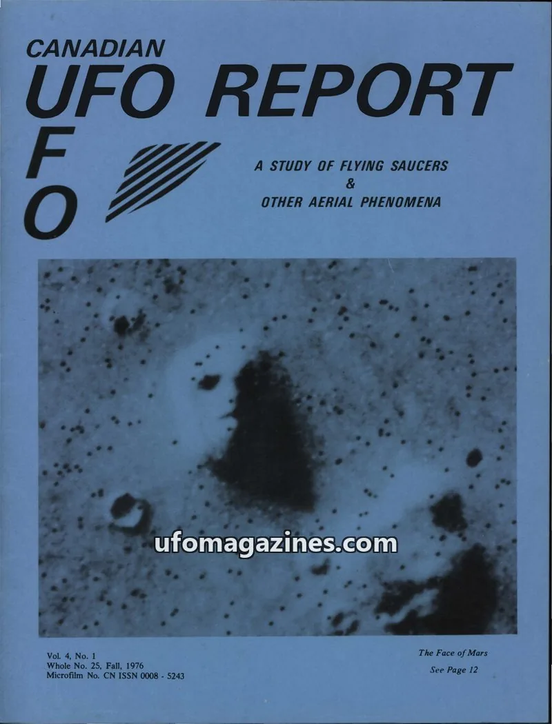 Cover of The New Rapier Press Ltd. issue Vol. 4, No. 1: CANADIAN UFO REPORT