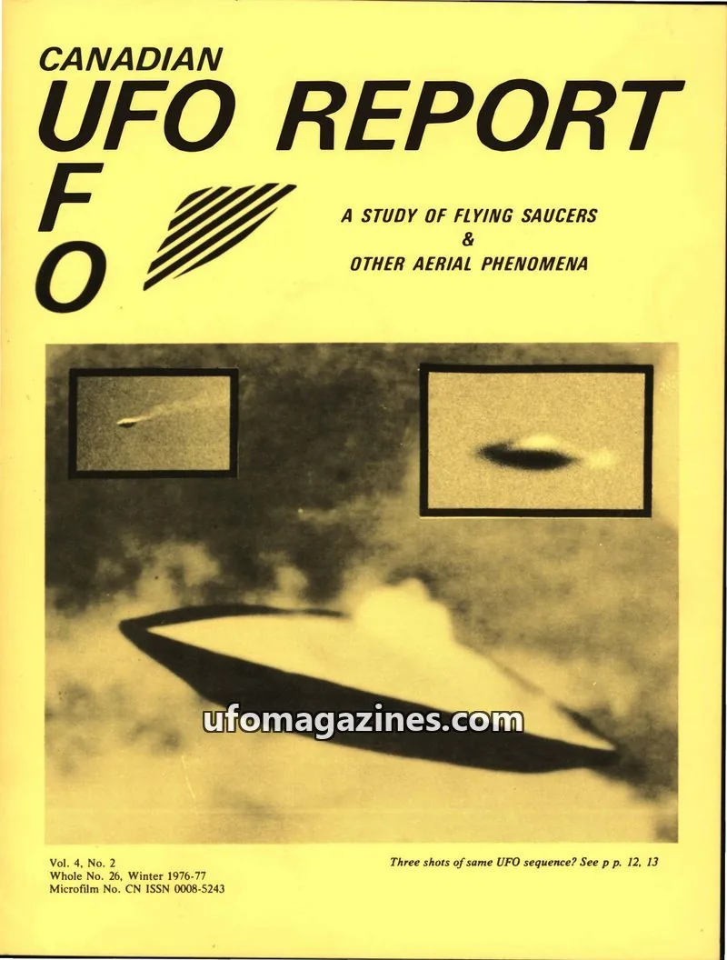 Cover of Canadian UFO Report (Magor) issue Vol. 4, No. 2: CANADIAN UFO REPORT