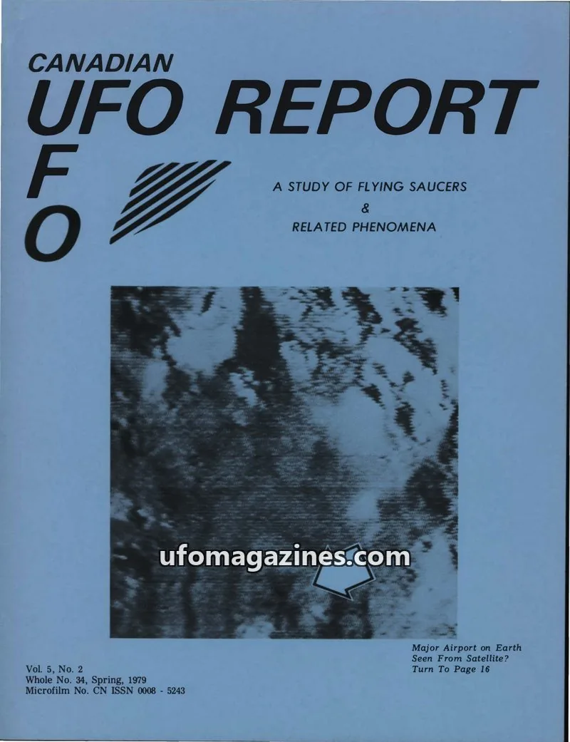 Cover of CUFOR Publications Limited issue Vol. 5, No. 2: CANADIAN UFO REPORT