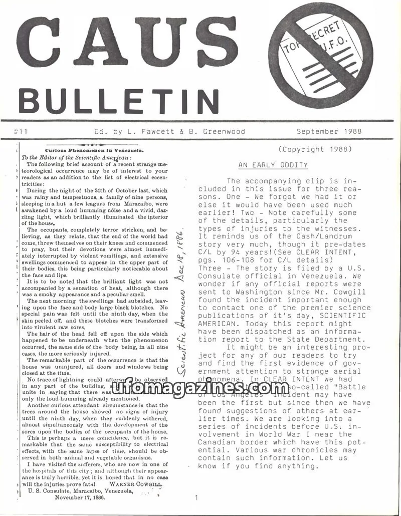 Cover of CAUS Bulletin (CAUS) issue 11: CAUS BULLETIN