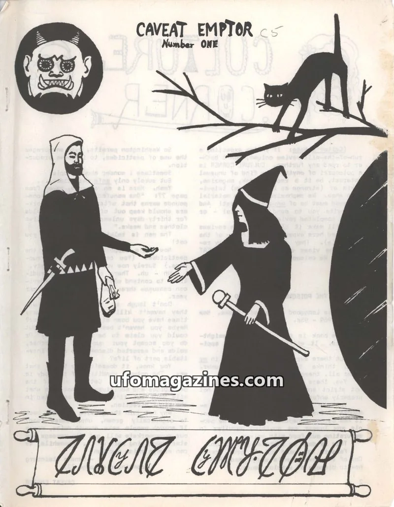 Cover of Caveat Emptor issue Number ONE: CAVEAT EMPTOR