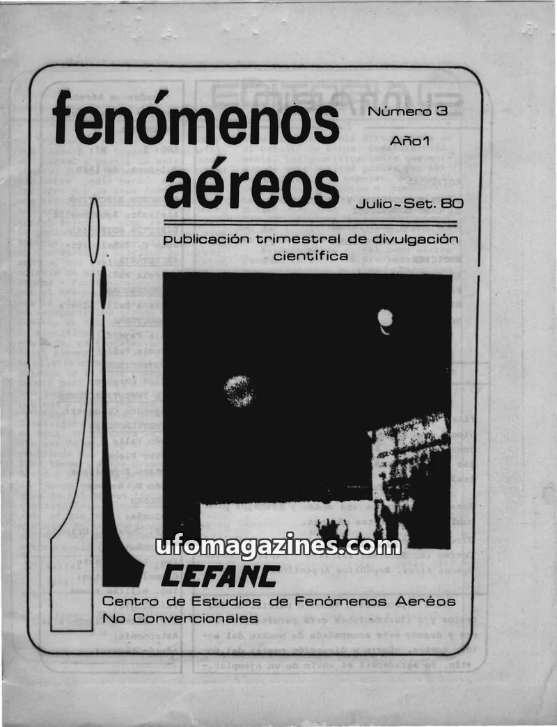 Cover of CEFANC issue 3: Fenómenos Aéreos