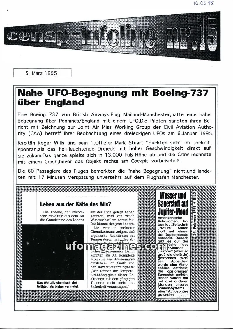 Cover of CENAP Infoline (CENAP) issue nr.15: cenap-infoline