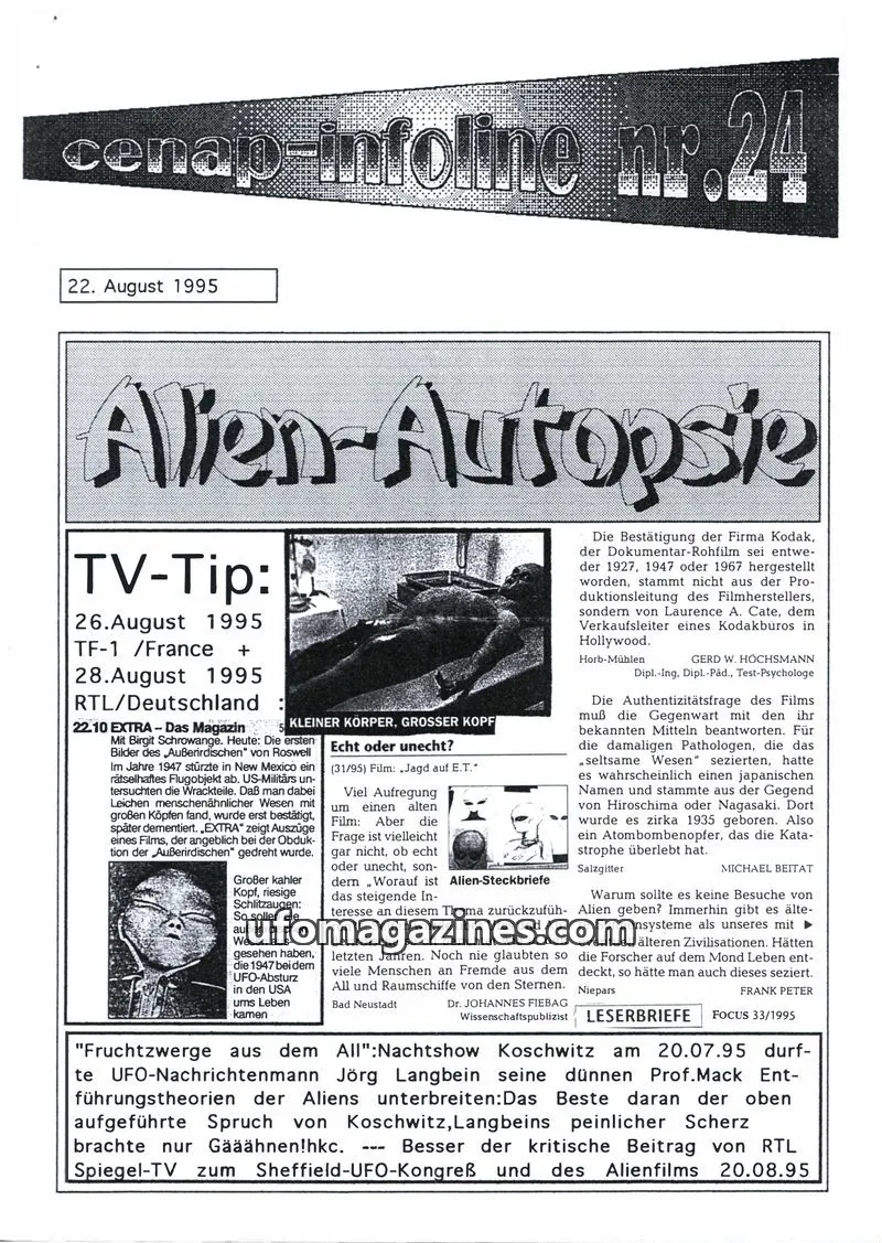 Cover of CENAP Infoline (CENAP) issue nr.24: cenap-infoline