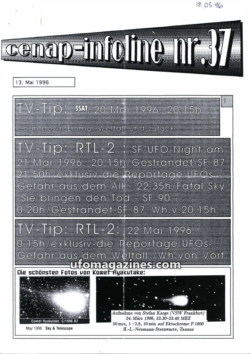 Cover of CENAP Infoline (CENAP) issue 37: cenap-infoline