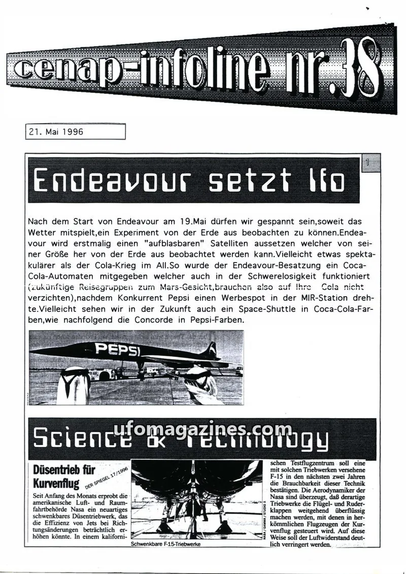 Cover of CENAP Infoline (CENAP) issue nr.38: cenap-infoline