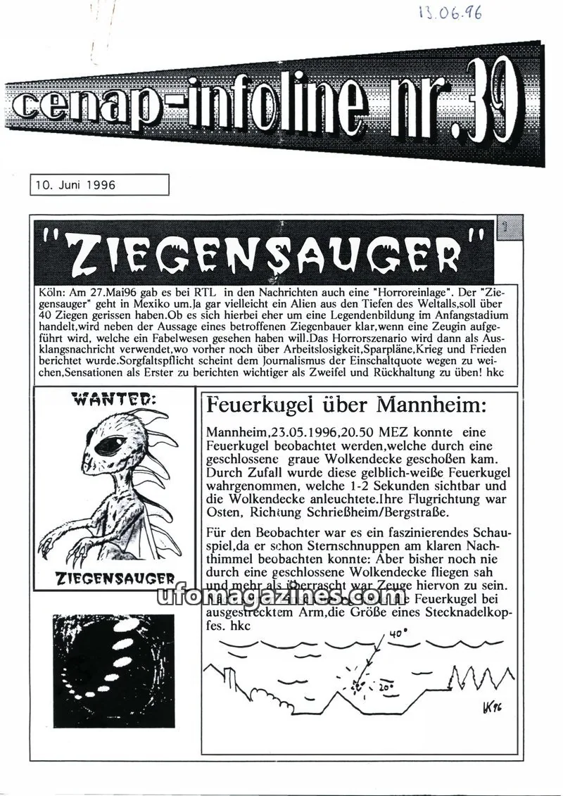 Cover of CENAP issue nr.30: cenap-infoline