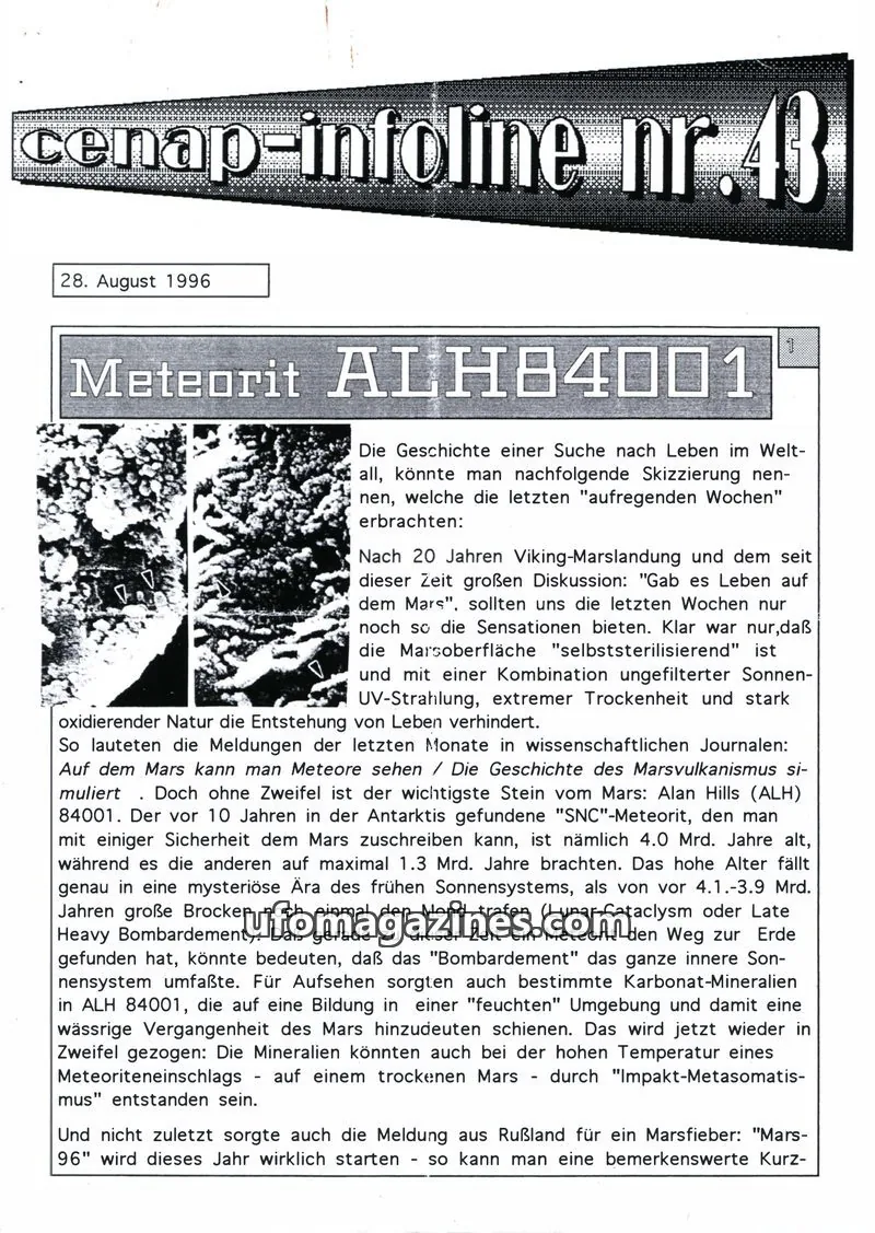 Cover of CENAP Infoline (CENAP) issue nr.43: cenap-infoline
