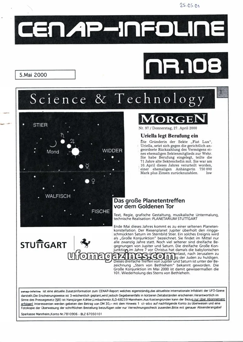 Cover of CENAP Infoline (CENAP) issue 108: CENAP-INFOLINE