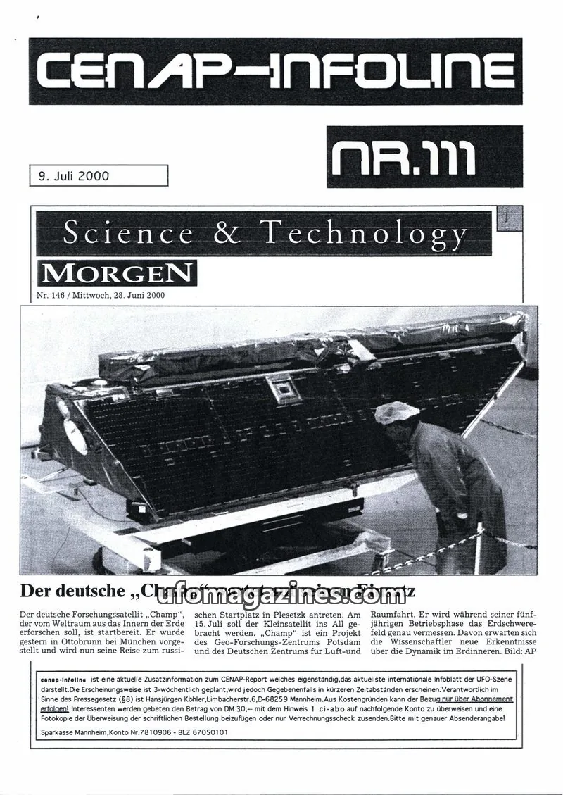 Cover of CENAP Infoline (CENAP) issue 146: MORGEN