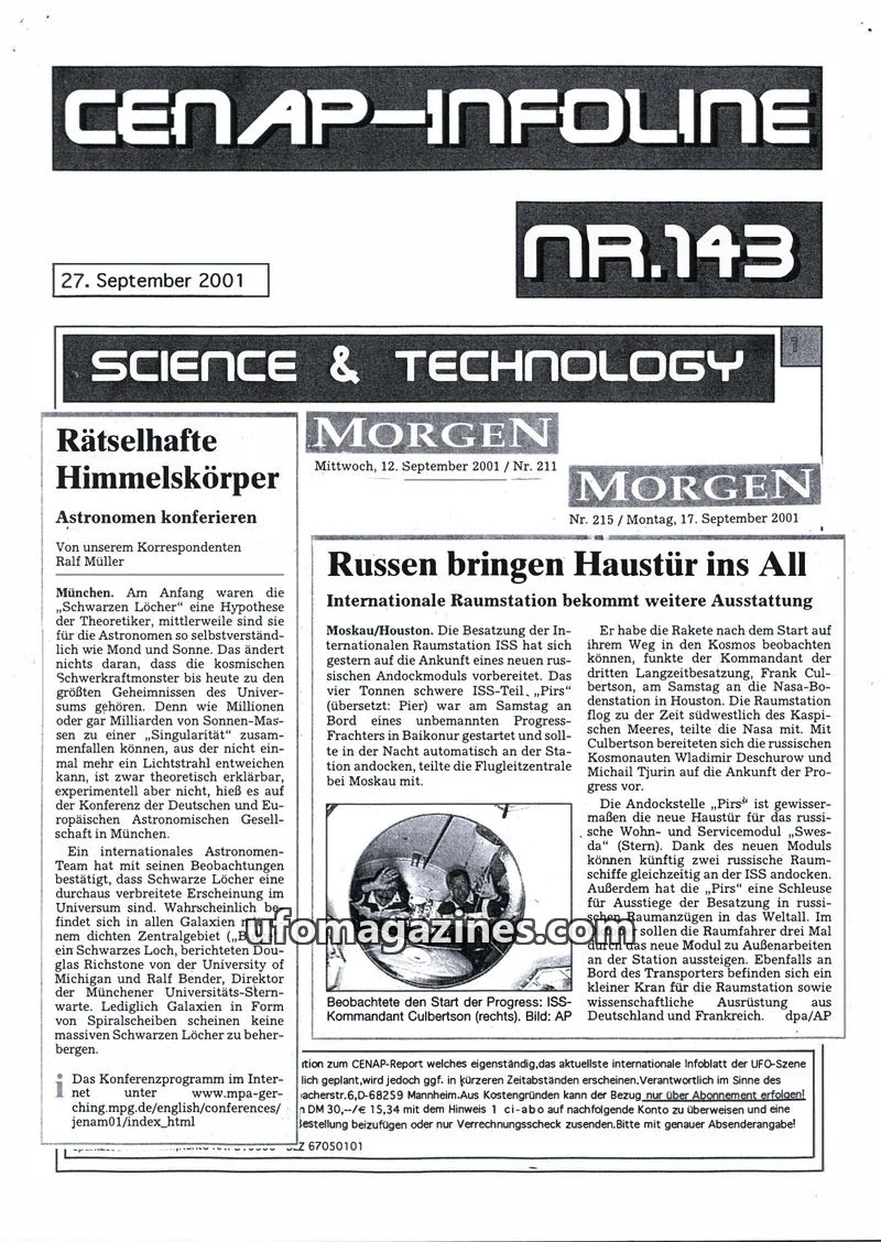 Cover of CENAP Infoline (CENAP) issue NR.143: CENAP-INFOLINE