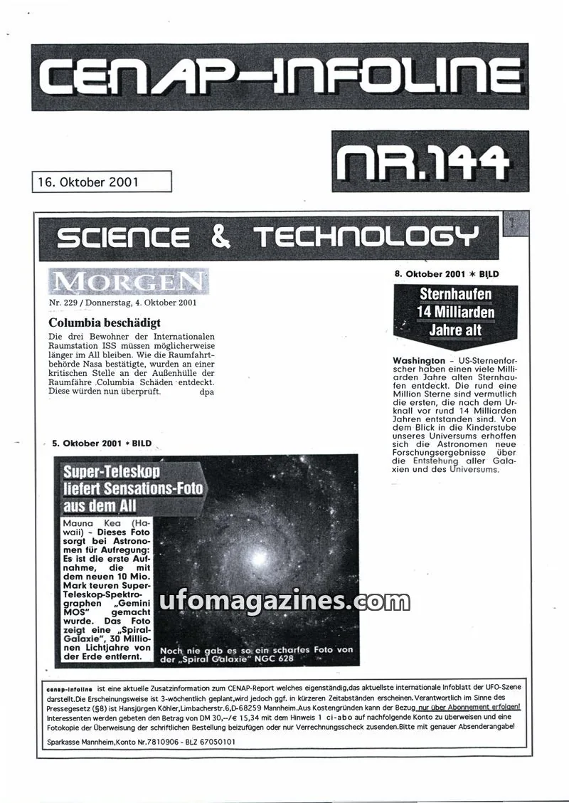 Cover of CENAP issue NR.144: CENAP-INFOLINE