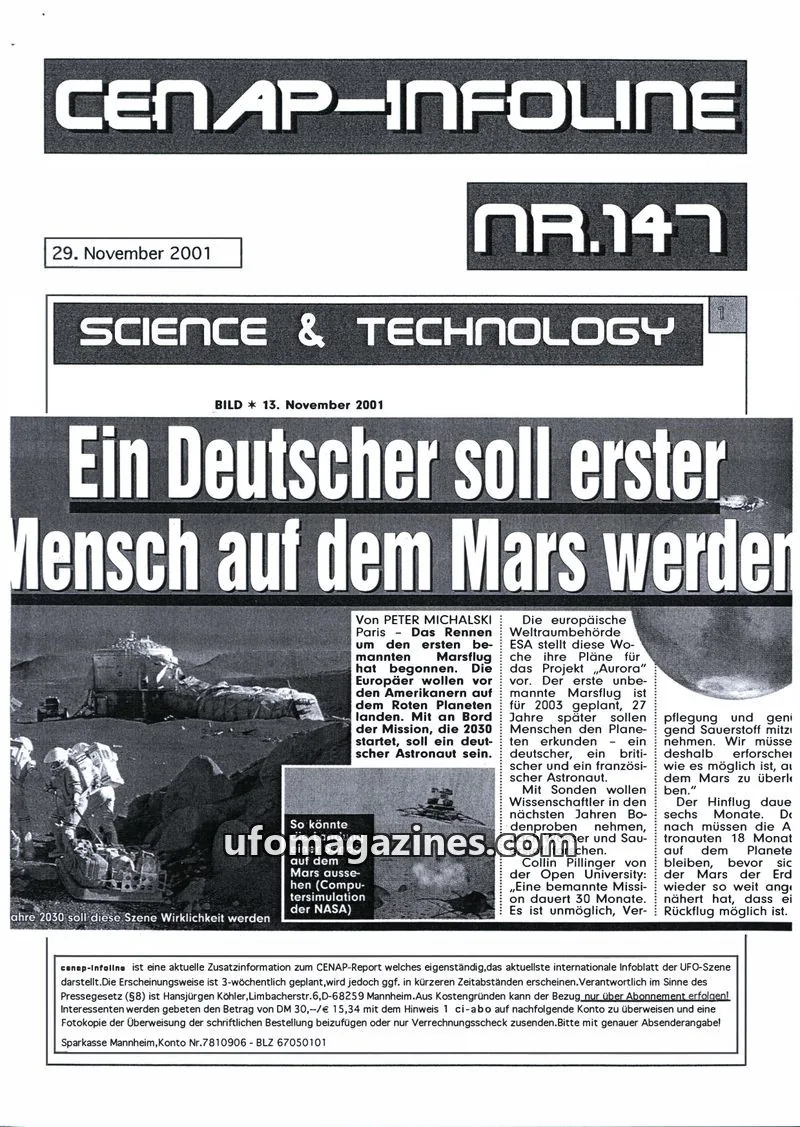 Cover of CENAP Infoline (CENAP) issue NR.147: CENAP-INFOLINE