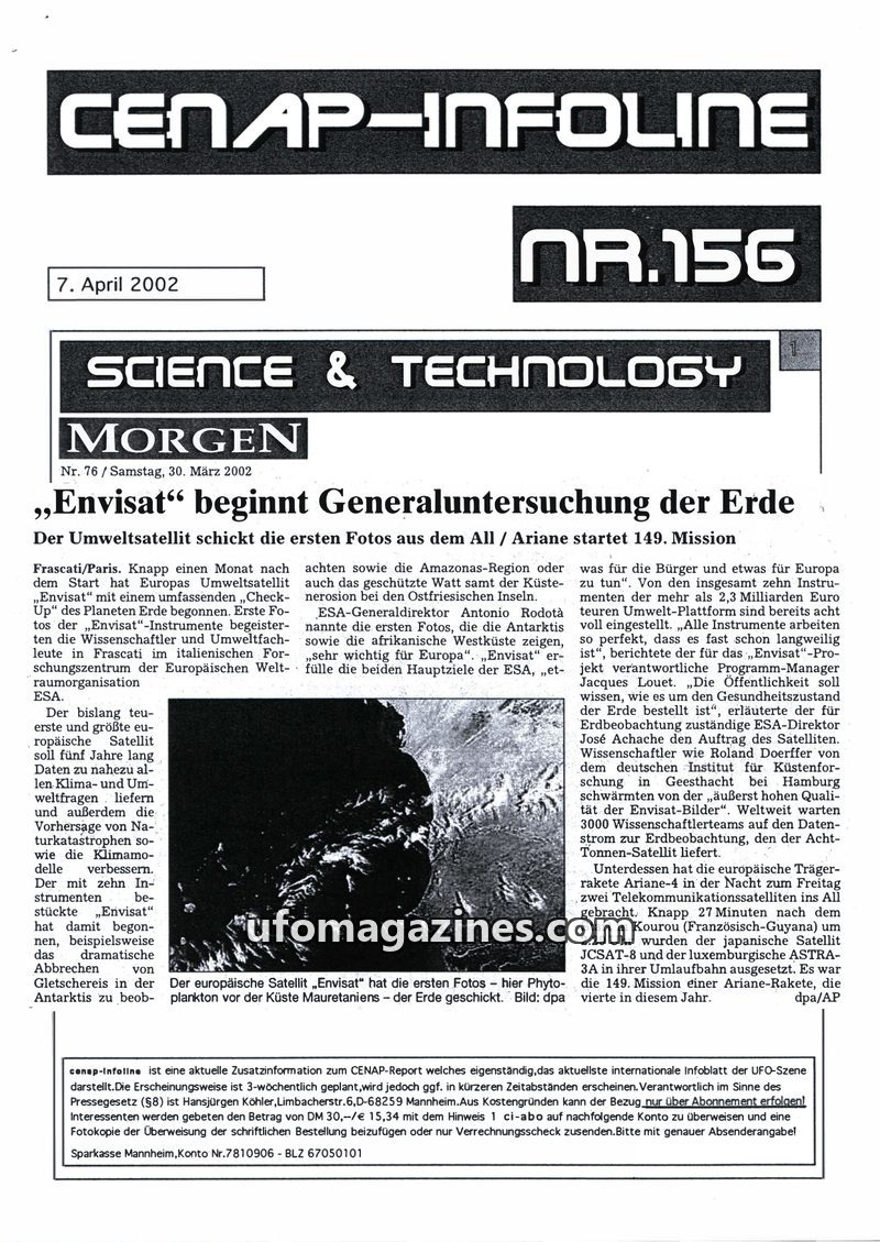Cover of CENAP Infoline - no 156