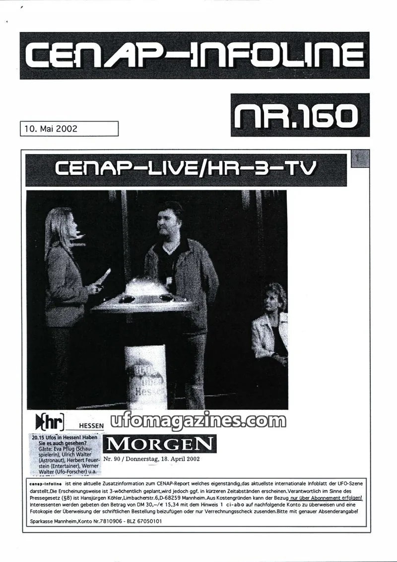 Cover of CENAP issue 90: CENAP-INFOLINE