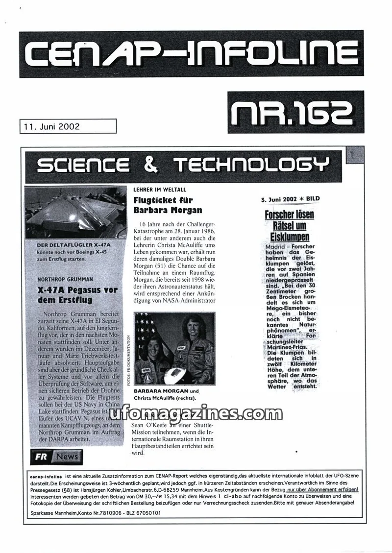 Cover of CENAP issue 162: CENAP-INFOLINE