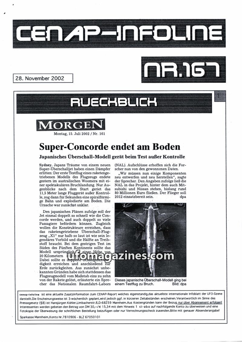 Cover of CENAP Infoline - no 167