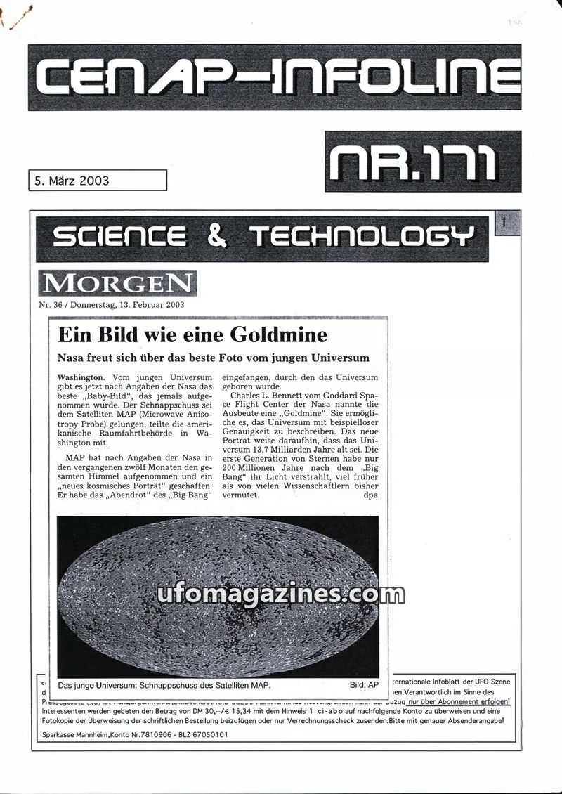 Cover of MORGEN issue Nr. 36: MORGEN