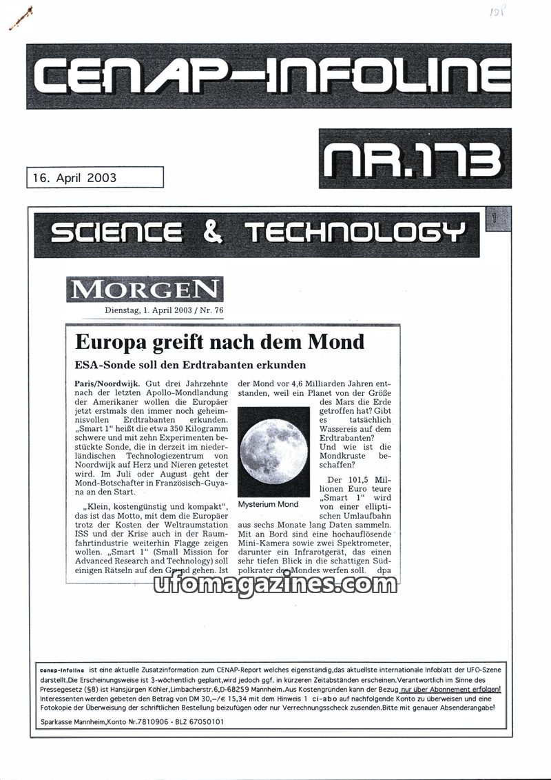 Cover of CENAP Infoline - no 173