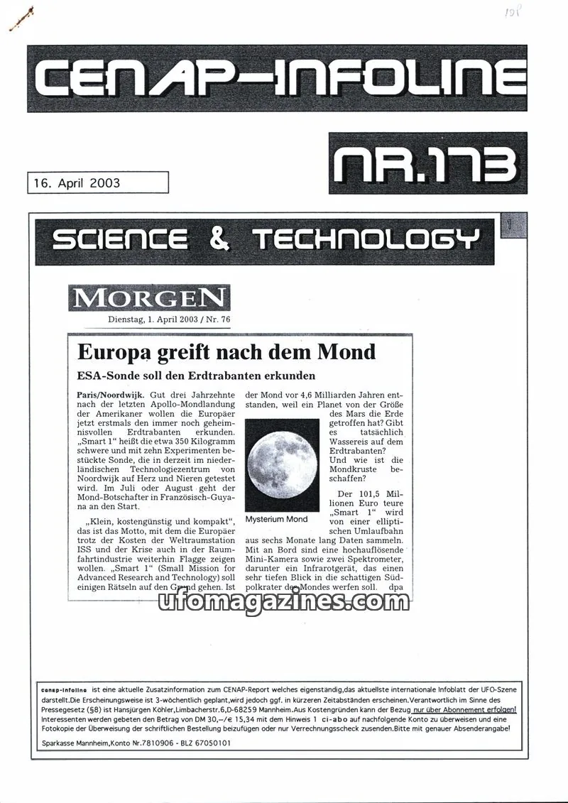 Cover of CENAP issue Nr. 173: CENAP-INFOLINE
