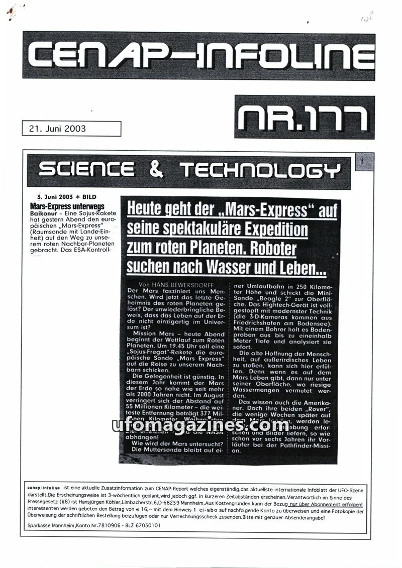 Cover of CENAP Infoline (CENAP) issue 127: CENAP-INFOLINE