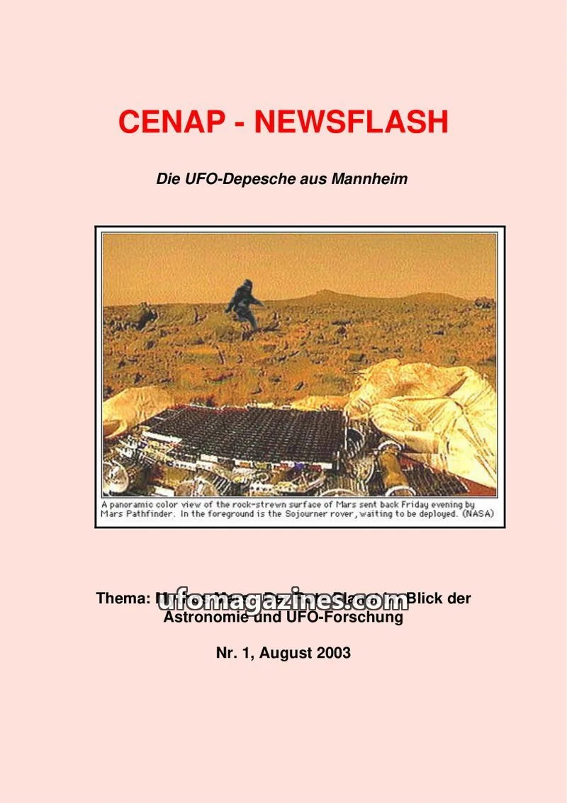 Cover of CENAP issue Nr. 1: CENAP - NEWSFLASH