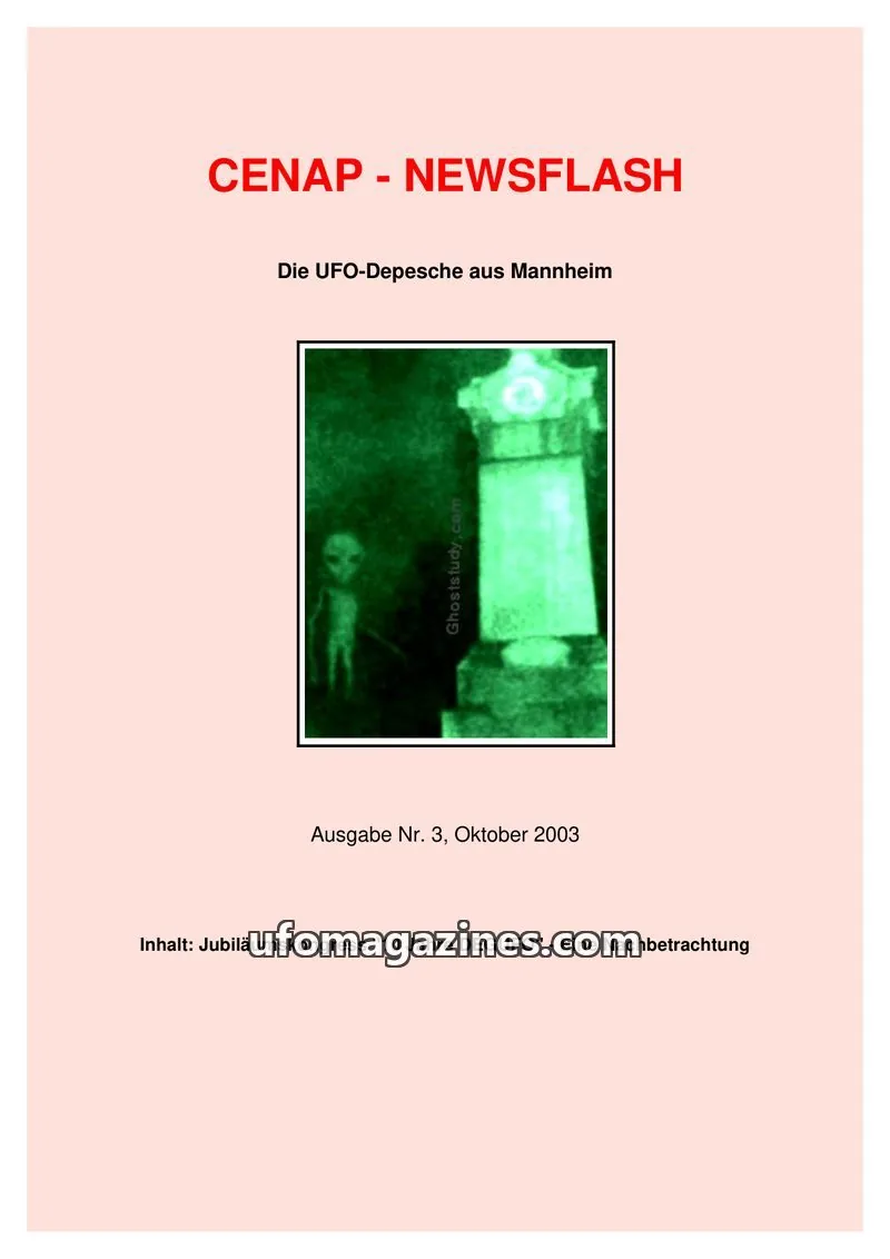 Cover of CENAP issue Nr. 3: CENAP - NEWSFLASH