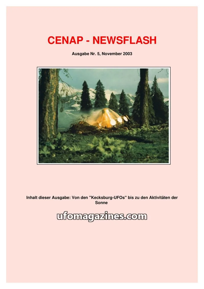 Cover of CENAP issue Nr. 5: CENAP - NEWSFLASH