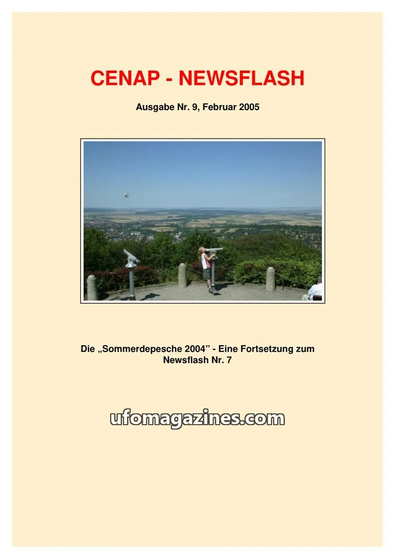 Cover of CENAP issue Nr. 9: CENAP - NEWSFLASH