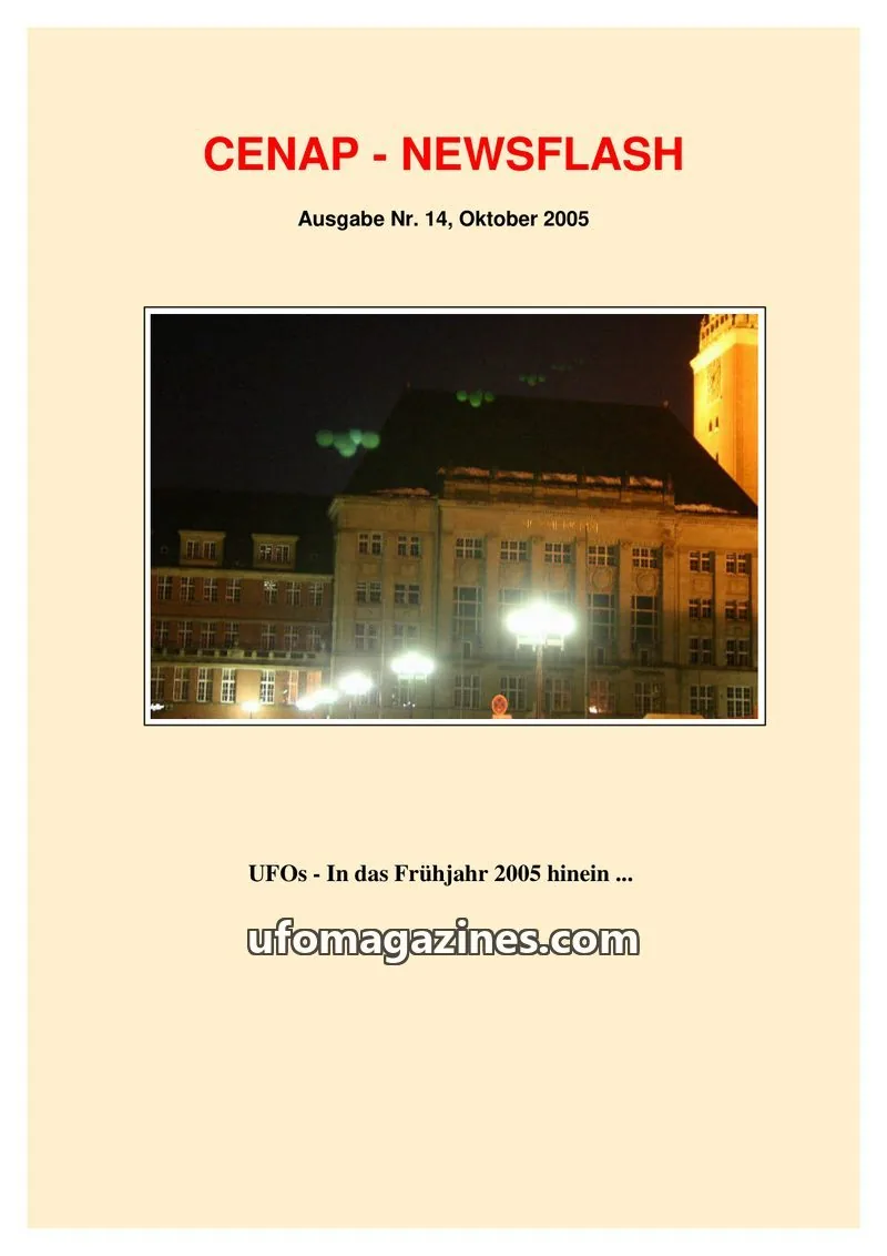 Cover of CENAP issue 14: CENAP - NEWSFLASH