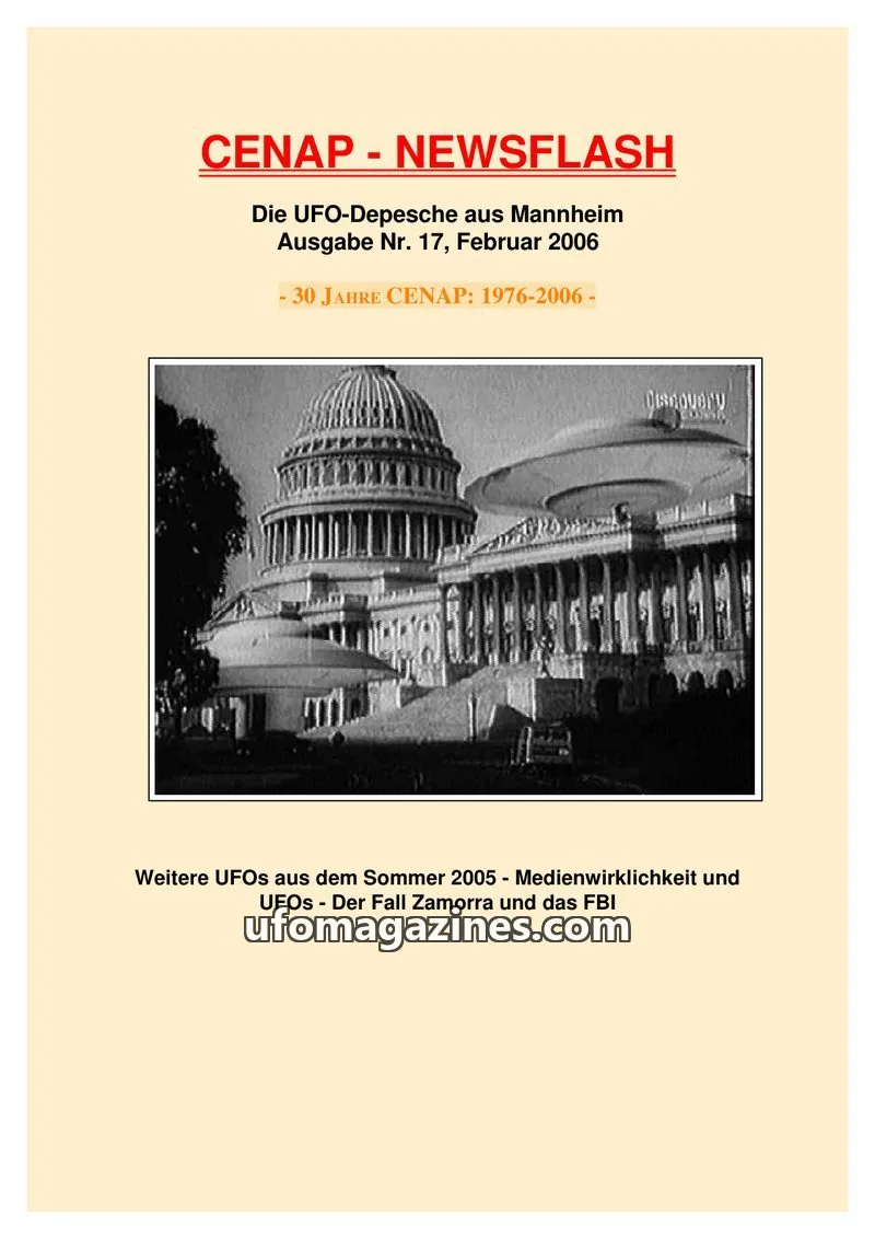 Cover of CENAP issue 17: CENAP - NEWSFLASH