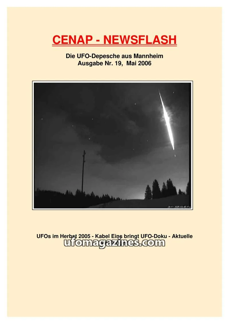 Cover of CENAP issue 19: CENAP - NEWSFLASH