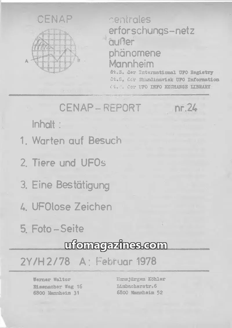 Cover of CENAP issue 24: CENAP - REPORT