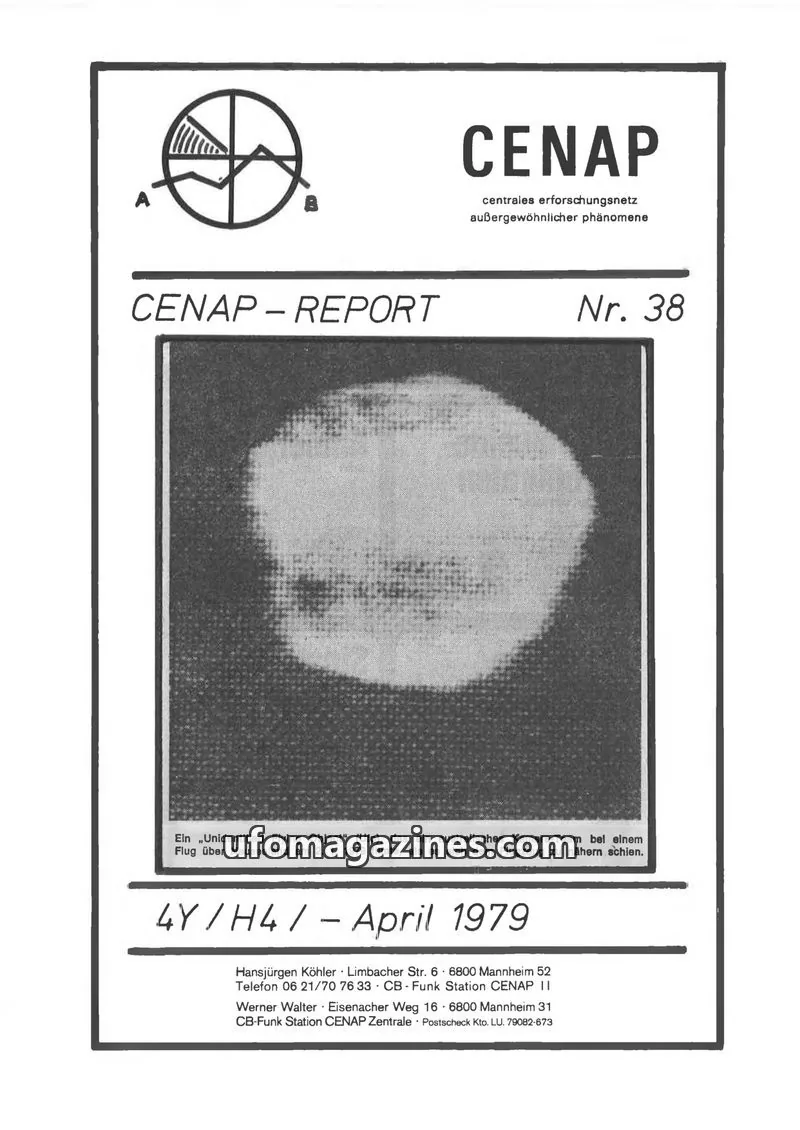 Cover of CENAP issue Nr. 38: CENAP-REPORT