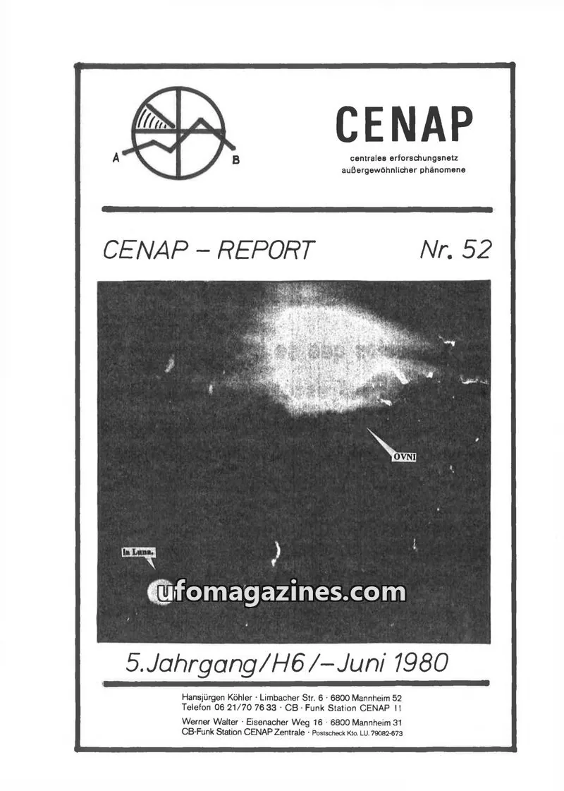 Cover of CENAP issue Nr. 52: CENAP – REPORT