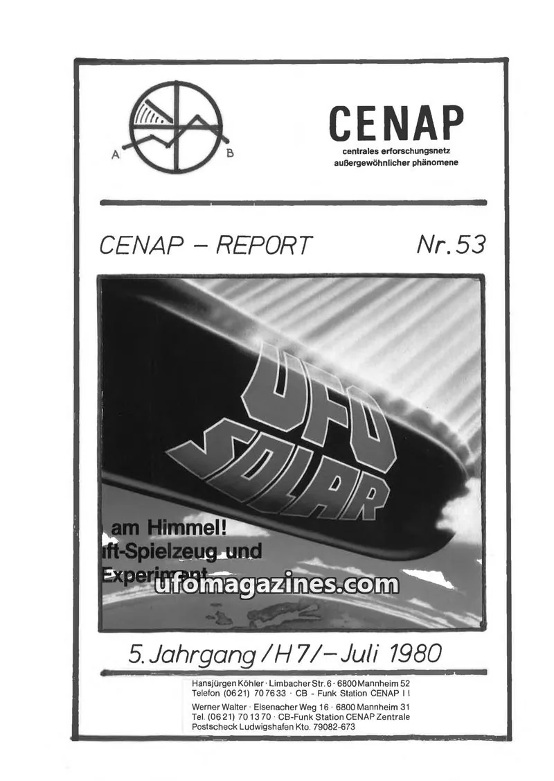 Cover of CENAP issue Nr.53: CENAP - REPORT