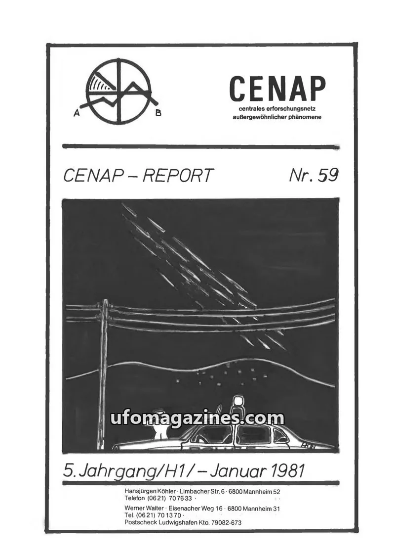 Cover of CENAP issue Nr. 59: CENAP – REPORT