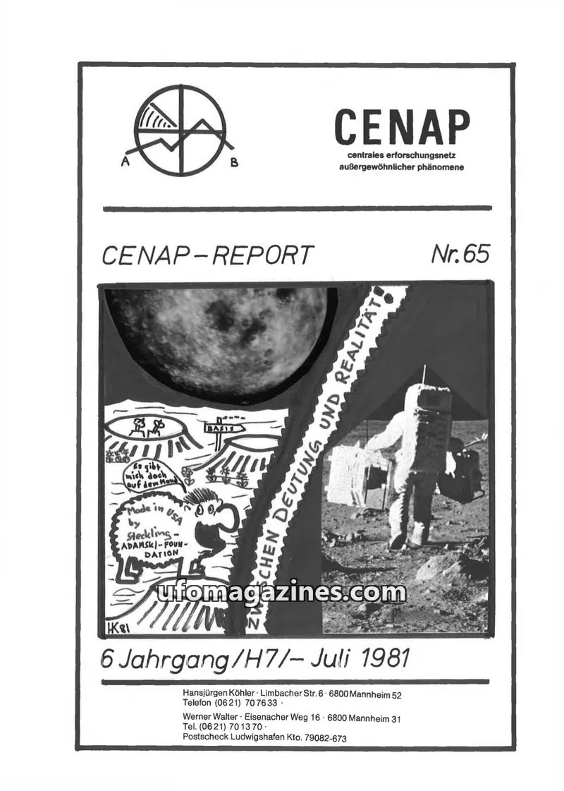 Cover of CENAP issue Nr. 65: CENAP-REPORT