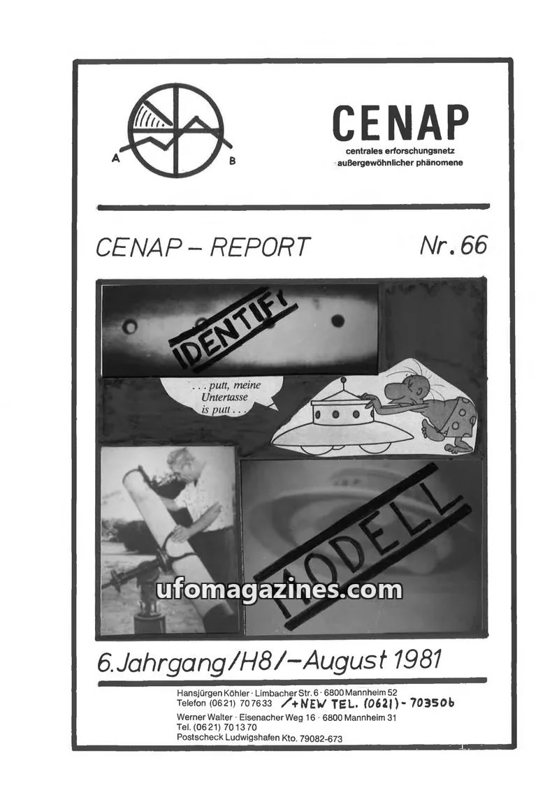 Cover of CENAP issue Nr. 66: CENAP – REPORT