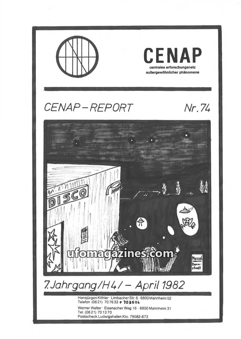 Cover of CENAP issue Nr. 74: CENAP-REPORT