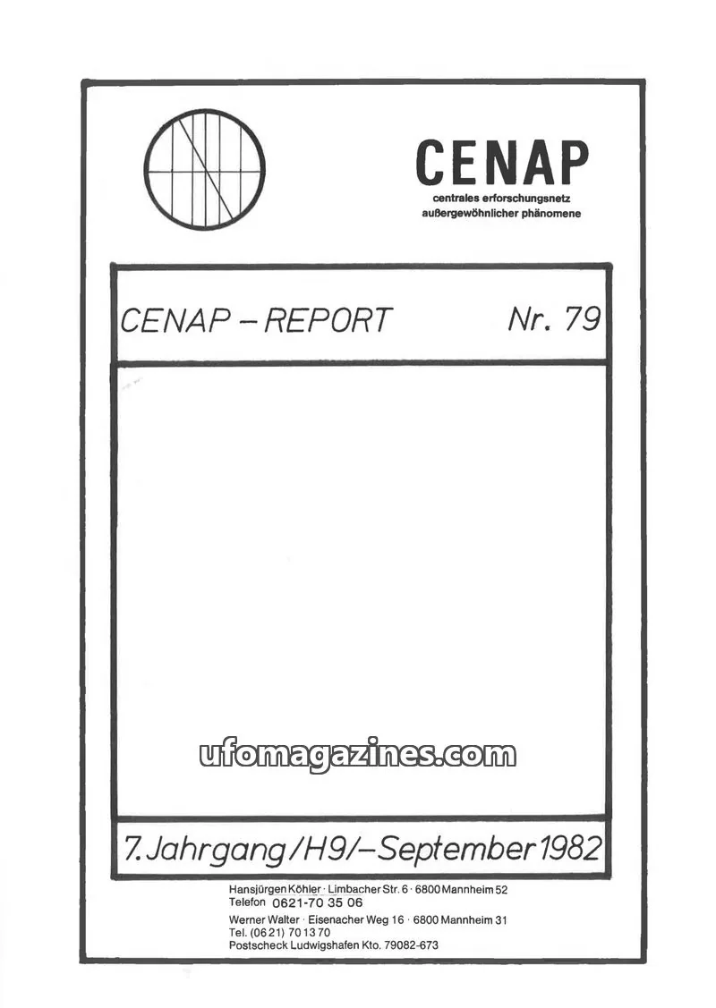 Cover of CENAP issue 79: CENAP – REPORT