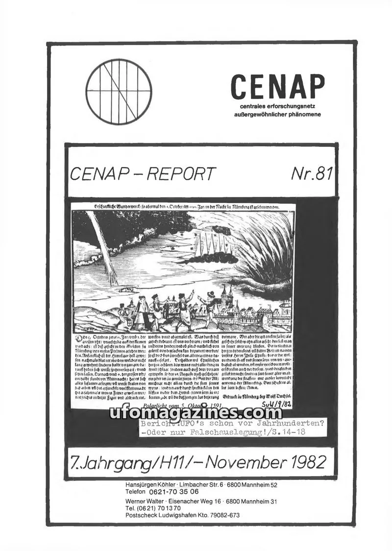 Cover of CENAP issue Nr.81: CENAP - REPORT