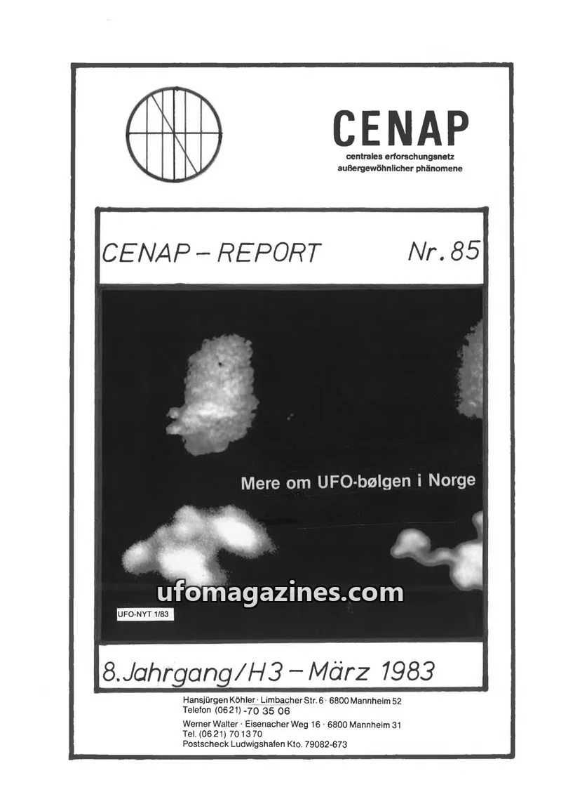 Cover of CENAP issue Nr. 85: CENAP - REPORT