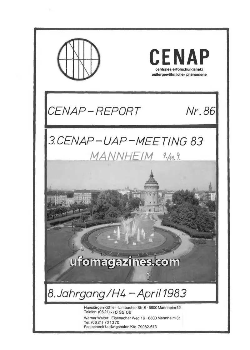 Cover of CENAP issue Nr. 86: CENAP-REPORT