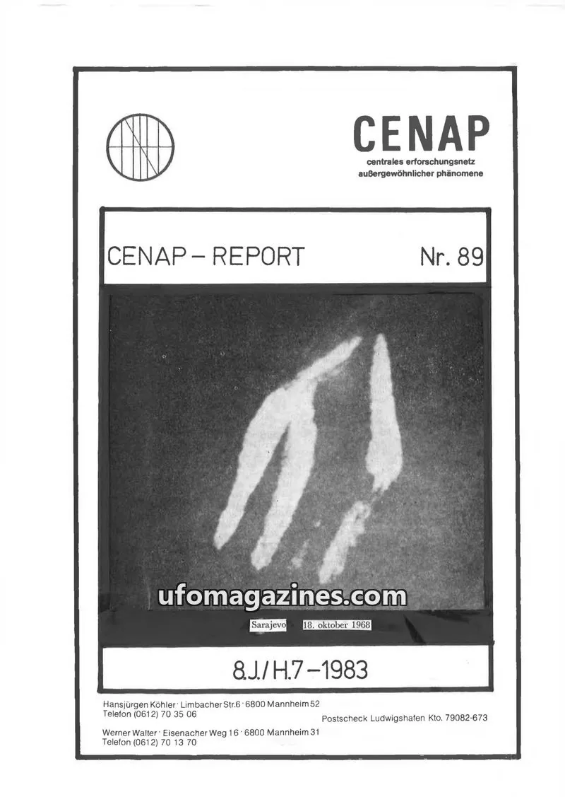Cover of CENAP issue 89: CENAP - REPORT