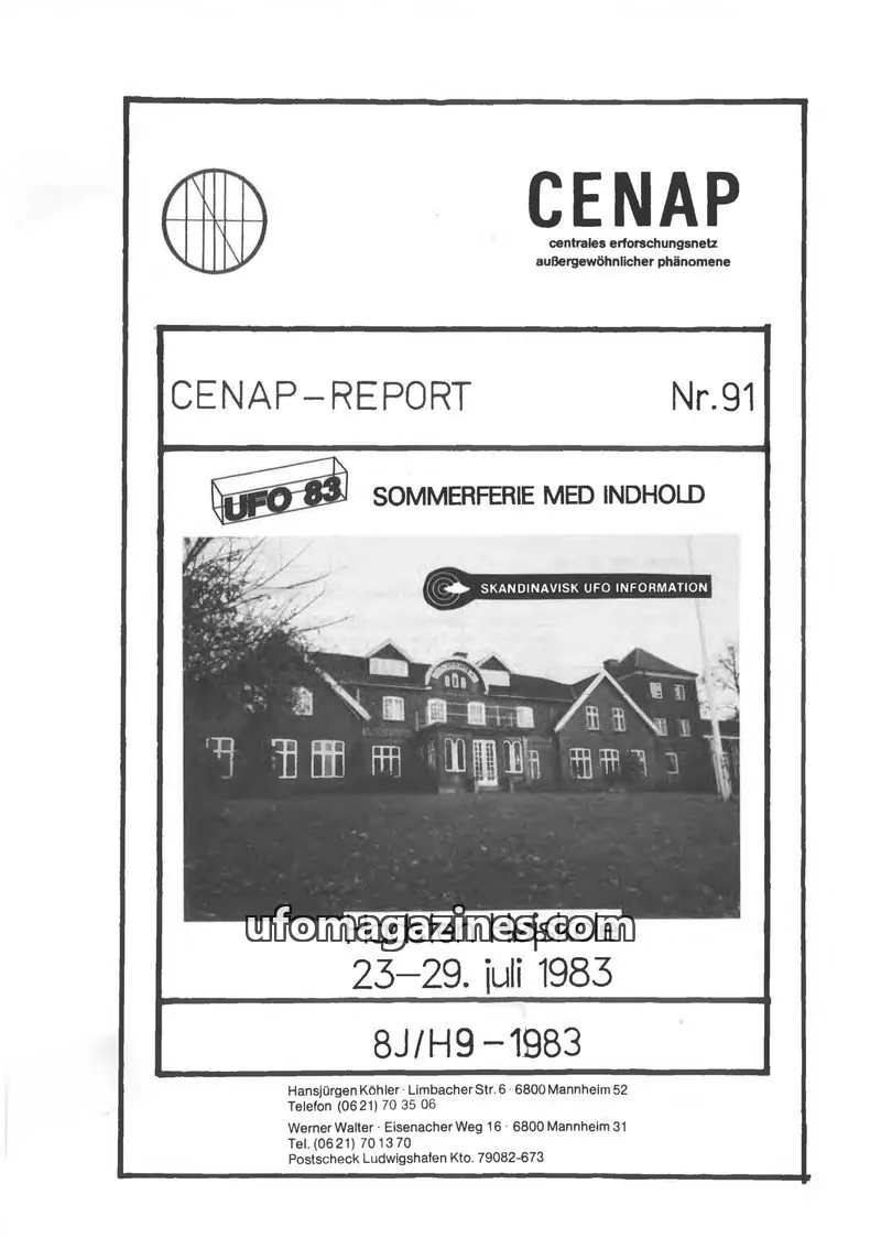 Cover of CENAP issue 91: CENAP-REPORT