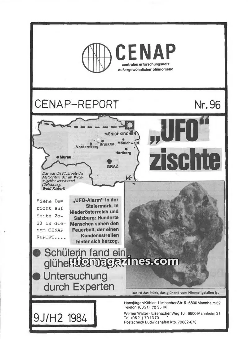 Cover of CENAP issue Nr. 96: CENAP-REPORT