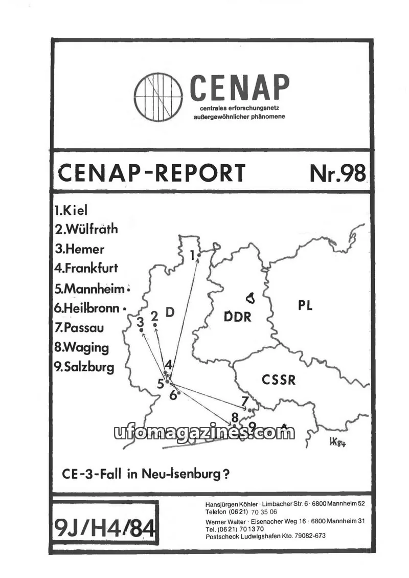 Cover of CENAP issue Nr.98: CENAP-REPORT